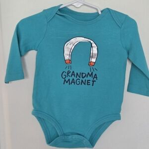 Carter's Teal Grandma Magnet Bodysuit